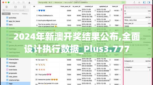 2024年新澳开奖结果公布,全面设计执行数据_Plus3.777