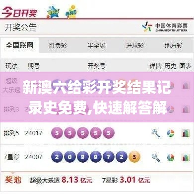 新澳六给彩开奖结果记录史免费,快速解答解释定义_粉丝版3.704