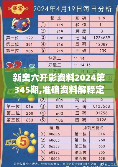 新奥六开彩资料2024第345期,准确资料解释定义_VR3.478