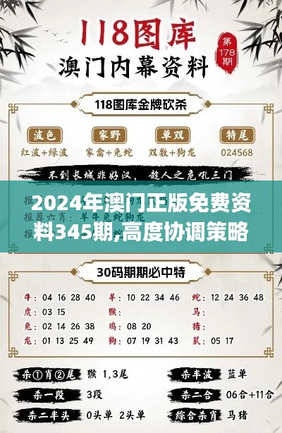 2024年澳门正版免费资料345期,高度协调策略执行_薄荷版3.760