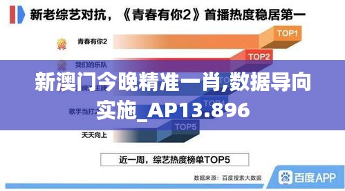 新澳门今晚精准一肖,数据导向实施_AP13.896