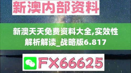 新澳天天免费资料大全,实效性解析解读_战略版6.817