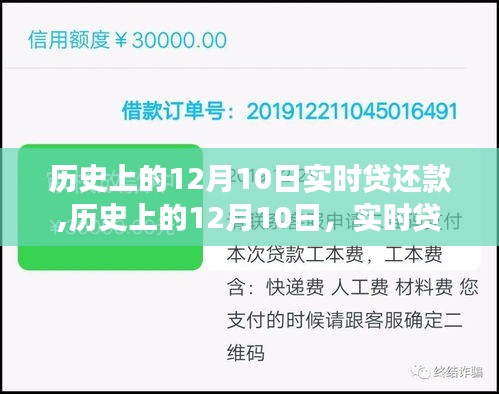 回顾历史上的十二月十日，实时贷还款的金融里程碑事件