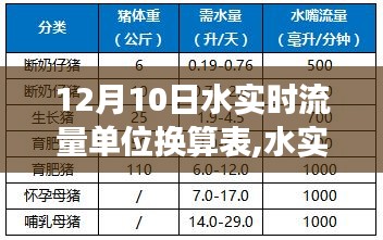 水实时流量单位换算表背后的暖心故事与启示