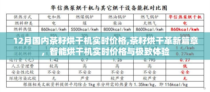 12月茶籽烘干革新，智能烘干机实时价格与极致体验