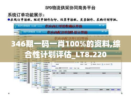 346期一码一肖100%的资料,综合性计划评估_LT8.220