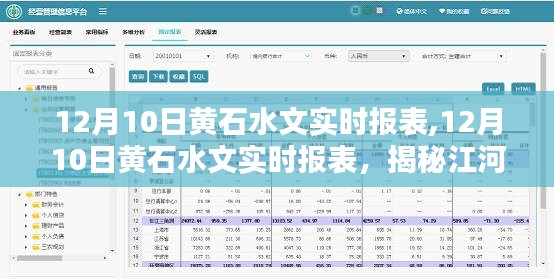 黄石水文实时报表揭秘，江河安澜背后的数据力量支撑