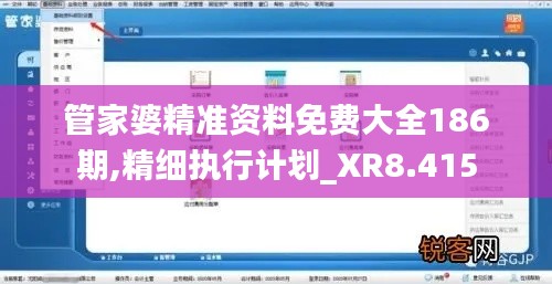 管家婆精准资料免费大全186期,精细执行计划_XR8.415