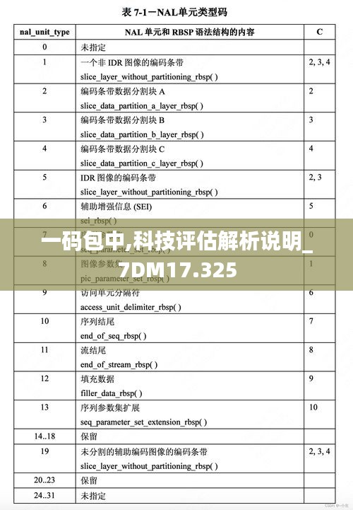 一码包中,科技评估解析说明_7DM17.325