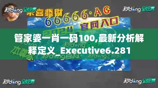 管家婆一肖一码100,最新分析解释定义_Executive6.281