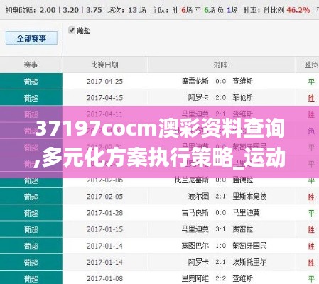 37197cocm澳彩资料查询,多元化方案执行策略_运动版9.523