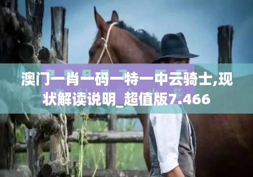 澳门一肖一码一特一中云骑士,现状解读说明_超值版7.466