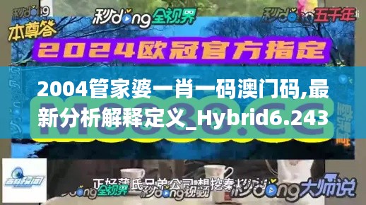 2004管家婆一肖一码澳门码,最新分析解释定义_Hybrid6.243