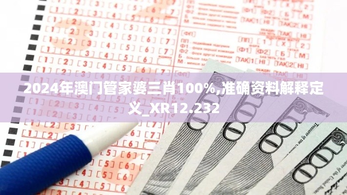 2024年澳门管家婆三肖100%,准确资料解释定义_XR12.232