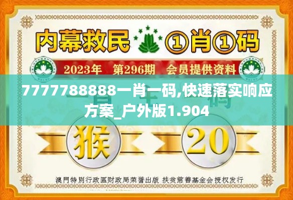 7777788888一肖一码,快速落实响应方案_户外版1.904