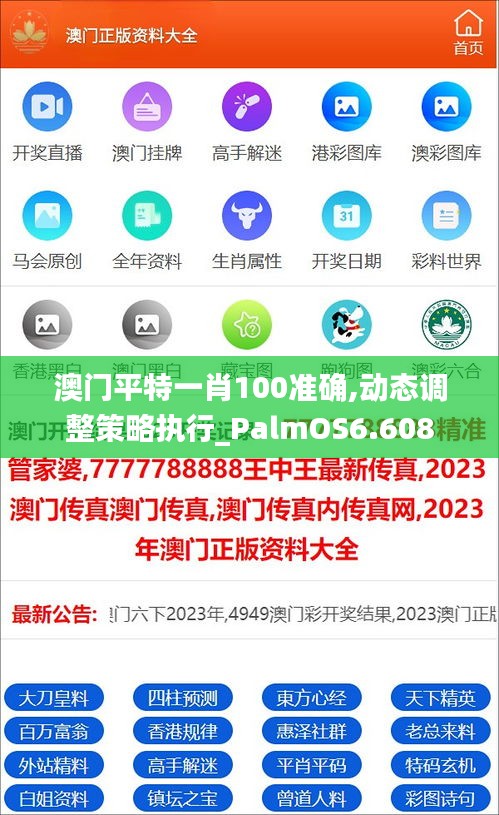 澳门平特一肖100准确,动态调整策略执行_PalmOS6.608