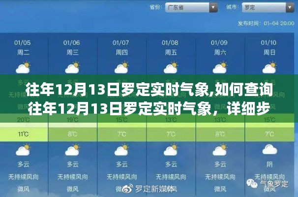 往年12月13日罗定实时气象查询指南及详细步骤介绍