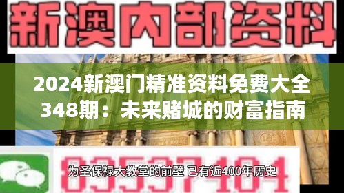 2024新澳门精准资料免费大全348期：未来赌城的财富指南