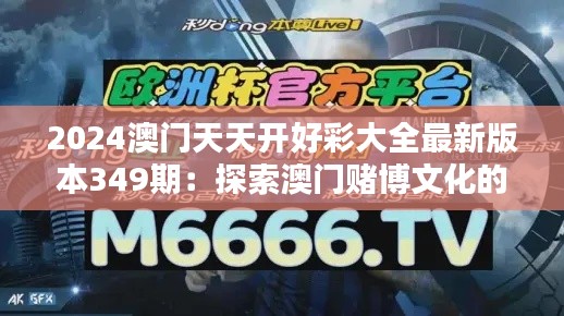 2024澳门天天开好彩大全最新版本349期：探索澳门赌博文化的新篇章