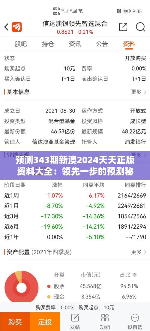 预测343期新澳2024天天正版资料大全：领先一步的预测秘籍