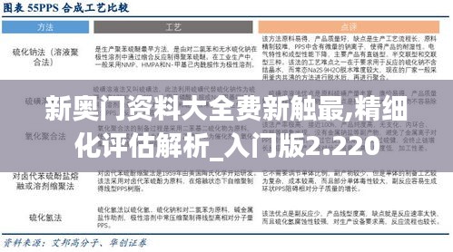 新奥门资料大全费新触最,精细化评估解析_入门版2.220