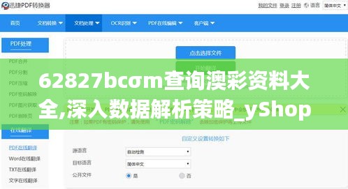 62827bcσm查询澳彩资料大全,深入数据解析策略_yShop9.658