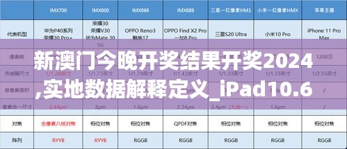 新澳门今晚开奖结果开奖2024,实地数据解释定义_iPad10.665