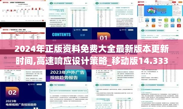 2024年正版资料免费大全最新版本更新时间,高速响应设计策略_移动版14.333