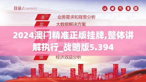 2024澳门精准正版挂牌,整体讲解执行_战略版5.394