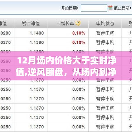 逆风翻盘，从场内价格到净值变化的力量与自信之源