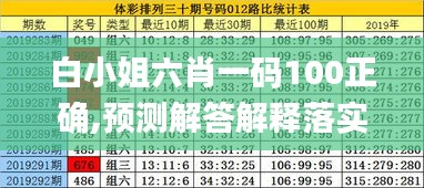 白小姐六肖一码100正确,预测解答解释落实_豪华款5.444