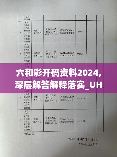 六和彩开码资料2024,深层解答解释落实_UHD4.744