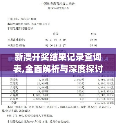 新澳开奖结果记录查询表,全面解析与深度探讨_专业版9.373