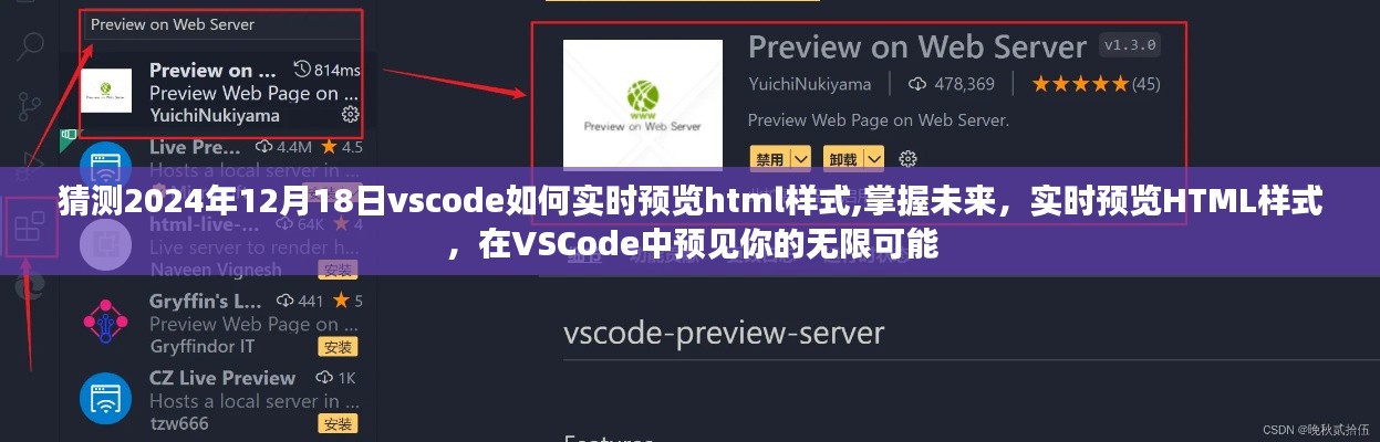 VSCode实时预览HTML样式，预见未来的无限可能