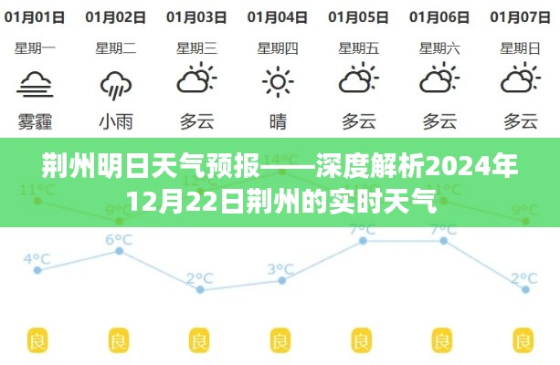 荆州明日天气预报详解，2024年12月22日天气展望