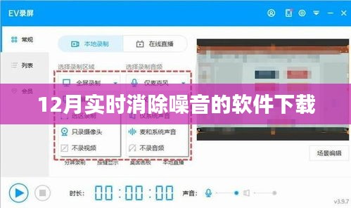 12月最新降噪软件下载，实时消除噪音工具