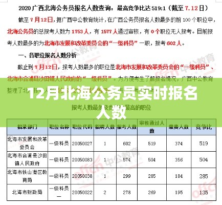 北海公务员报名人数实时更新标题