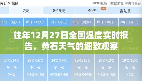 黄石天气往年年末温度实时报告