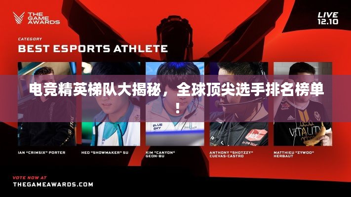 电竞精英梯队大揭秘，全球顶尖选手排名榜单！